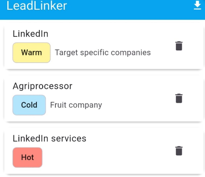 LeadLinker App – Android Lead Collector - Image 3